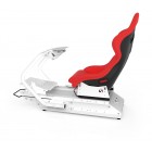 Rseat S1 Red Seat / White Frame Racing Simulator Cockpit